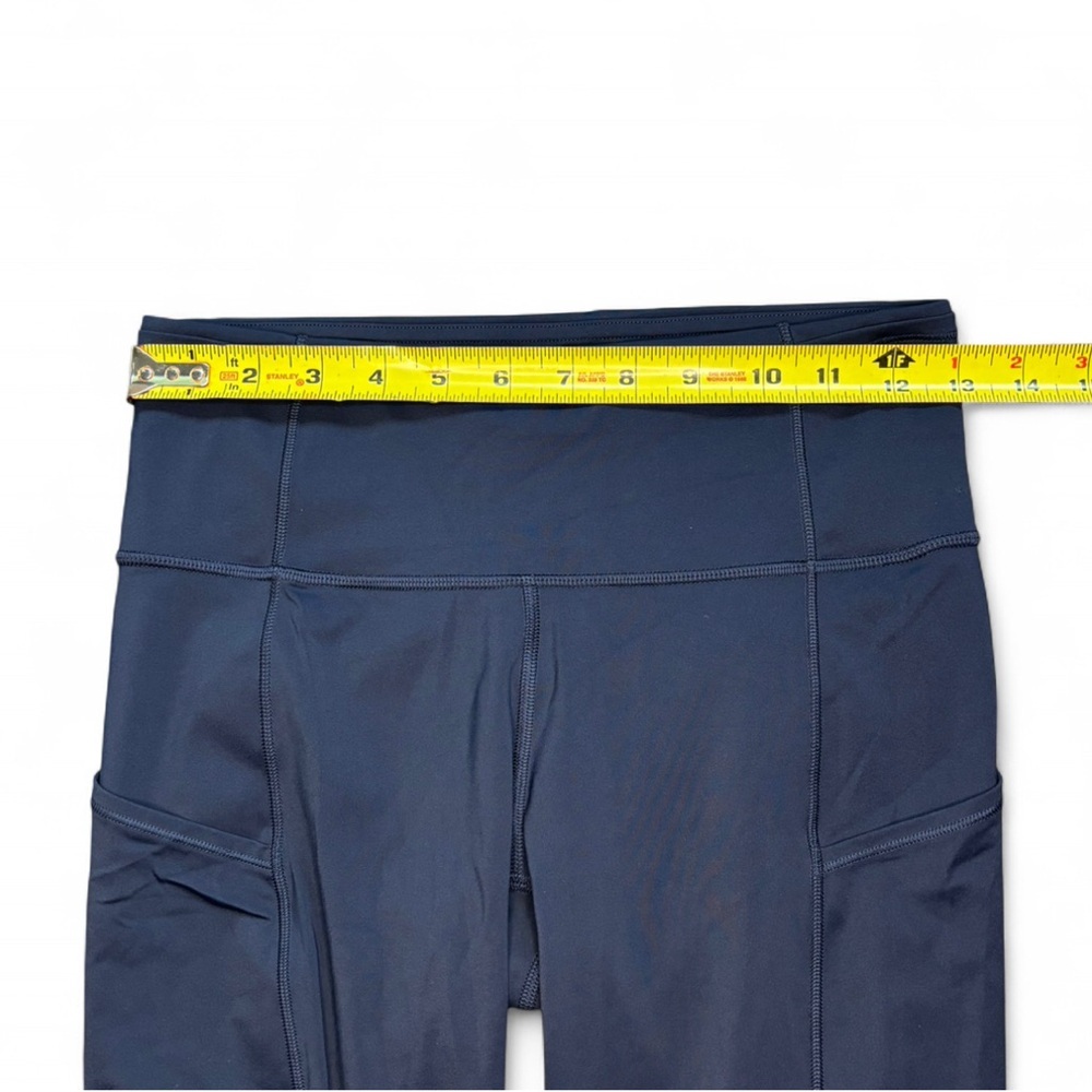 Lululemon Fast and Free High-Rise Crop – True Navy – Size 6 - Picture 3 of 5